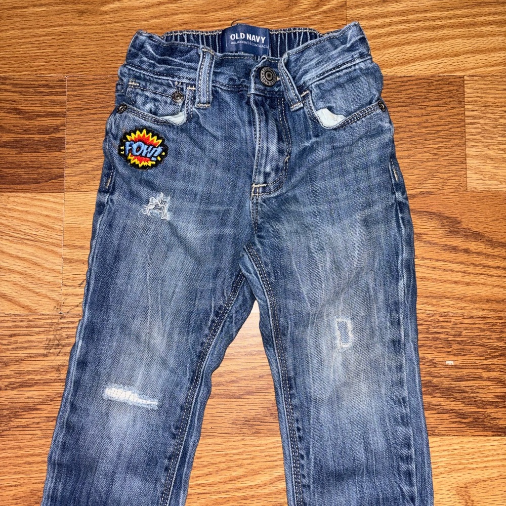 Old Navy Kids Dark Blue Jeans with Patch